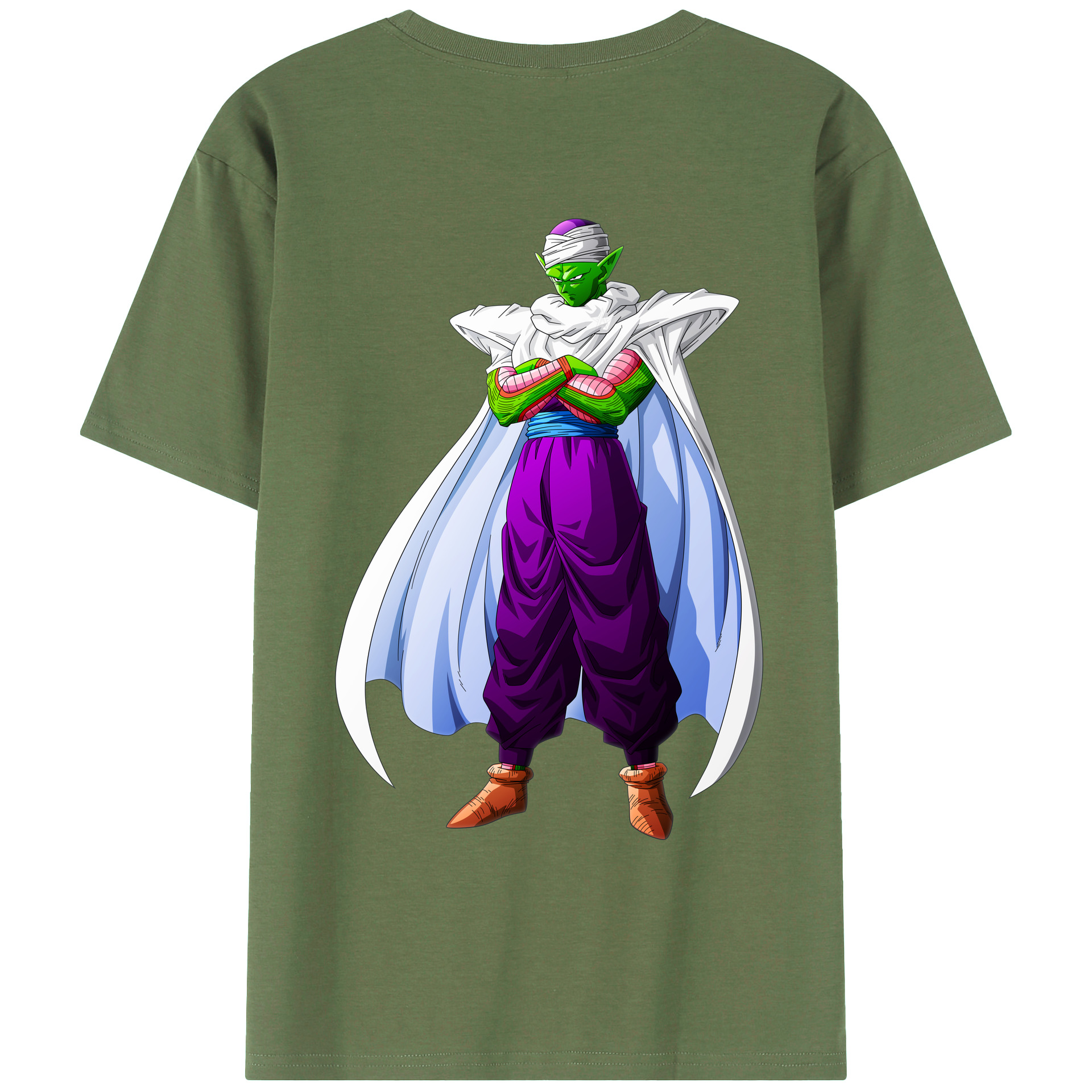 （画像用） ドラゴンボール ピッコロ DRAGON BALL Piccolo 綿100％ メンズ半袖Tシャツ（バックプリント） 通気性